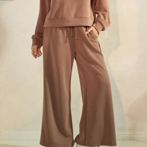 Women's Brown Wide-Leg Pants